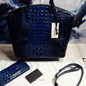 Brahmin Large Duxbury Satchel With Wallet